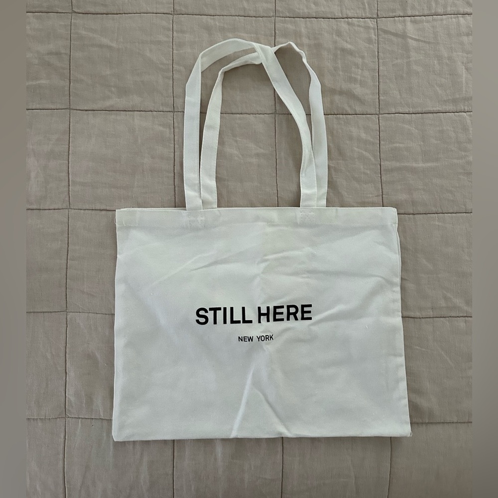 still here new york tote